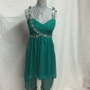 Green Party dress